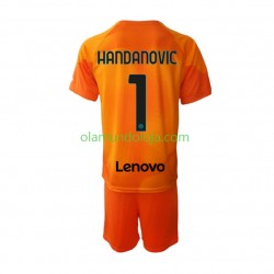 Camisola Inter de Milão Samir Handanovic 1 Guarda-redes Criança Equipamento Quarto 2022-2023 Manga Curta